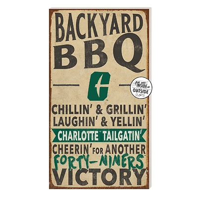 Brown Charlotte 49ers 11'' x 20'' Indoor/Outdoor BBQ Sign