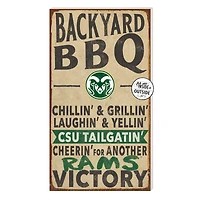 Brown Colorado State Rams 11'' x 20'' Indoor/Outdoor BBQ Sign