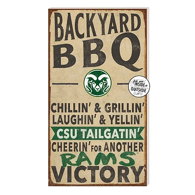 Brown Colorado State Rams 11'' x 20'' Indoor/Outdoor BBQ Sign