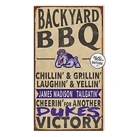 Brown James Madison Dukes 11'' x 20'' Indoor/Outdoor BBQ Sign