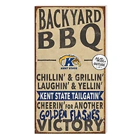 Brown Kent State Golden Flashes 11'' x 20'' Indoor/Outdoor BBQ Sign
