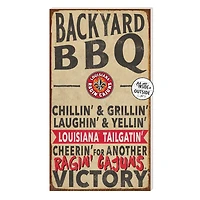 Brown Louisiana Ragin' Cajuns 11'' x 20'' Indoor/Outdoor BBQ Sign