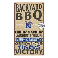 Brown Memphis Tigers 11'' x 20'' Indoor/Outdoor BBQ Sign