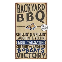 Brown Montana State Bobcats 11'' x 20'' Indoor/Outdoor BBQ Sign