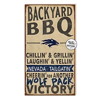 Brown Nevada Wolf Pack 11'' x 20'' Indoor/Outdoor BBQ Sign