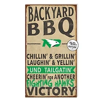Brown North Dakota 11'' x 20'' Indoor/Outdoor BBQ Sign