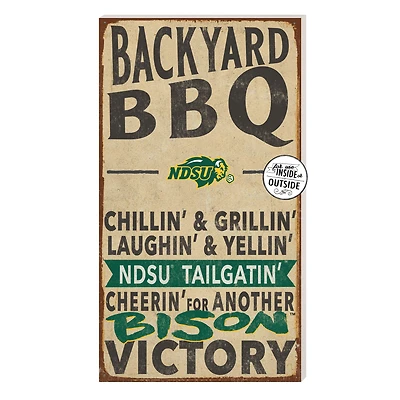 Brown NDSU Bison 11'' x 20'' Indoor/Outdoor BBQ Sign