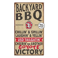 Brown South Dakota Coyotes 11'' x 20'' Indoor/Outdoor BBQ Sign