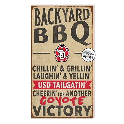 Brown South Dakota Coyotes 11'' x 20'' Indoor/Outdoor BBQ Sign