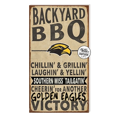 Brown Southern Miss Golden Eagles 11'' x 20'' Indoor/Outdoor BBQ Sign