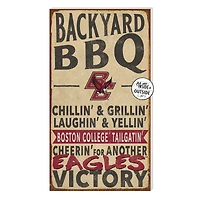 Brown Boston College Eagles 11'' x 20'' Indoor/Outdoor BBQ Sign