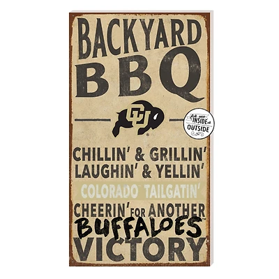 Brown Colorado Buffaloes 11'' x 20'' Indoor/Outdoor BBQ Sign