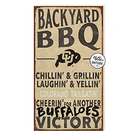 Brown Colorado Buffaloes 11'' x 20'' Indoor/Outdoor BBQ Sign