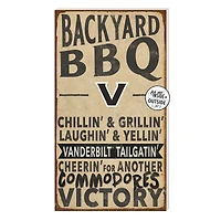 Brown Vanderbilt Commodores 11'' x 20'' Indoor/Outdoor BBQ Sign