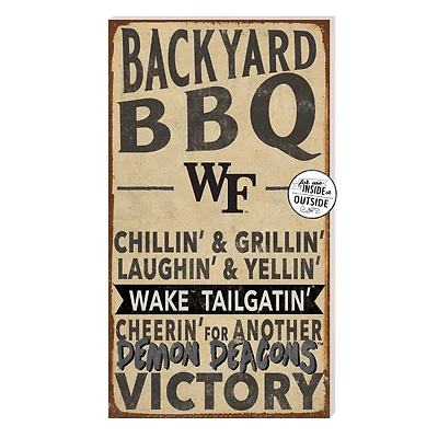 Brown Wake Forest Demon Deacons 11'' x 20'' Indoor/Outdoor BBQ Sign