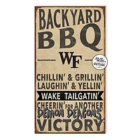 Brown Wake Forest Demon Deacons 11'' x 20'' Indoor/Outdoor BBQ Sign