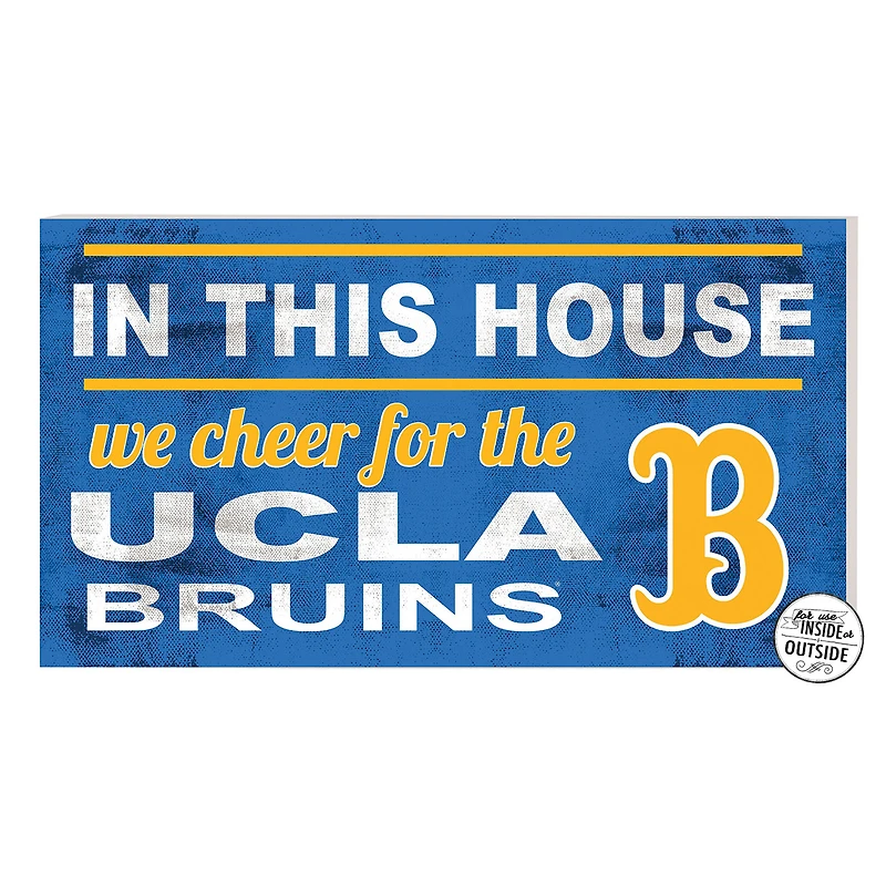 Blue UCLA Bruins 11'' x 20'' Indoor/Outdoor In This House Sign