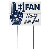 Navy Midshipmen 18'' x 24'' #1 Fan Yard Sign