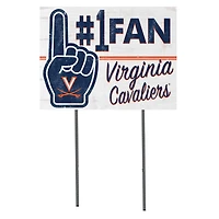 Virginia Cavaliers 18'' x 24'' #1 Fan Yard Sign