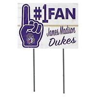 James Madison Dukes 18'' x 24'' #1 Fan Yard Sign