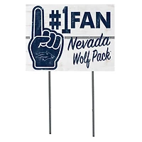 Nevada Wolf Pack 18'' x 24'' #1 Fan Yard Sign
