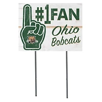 Ohio Bobcats 18'' x 24'' #1 Fan Yard Sign