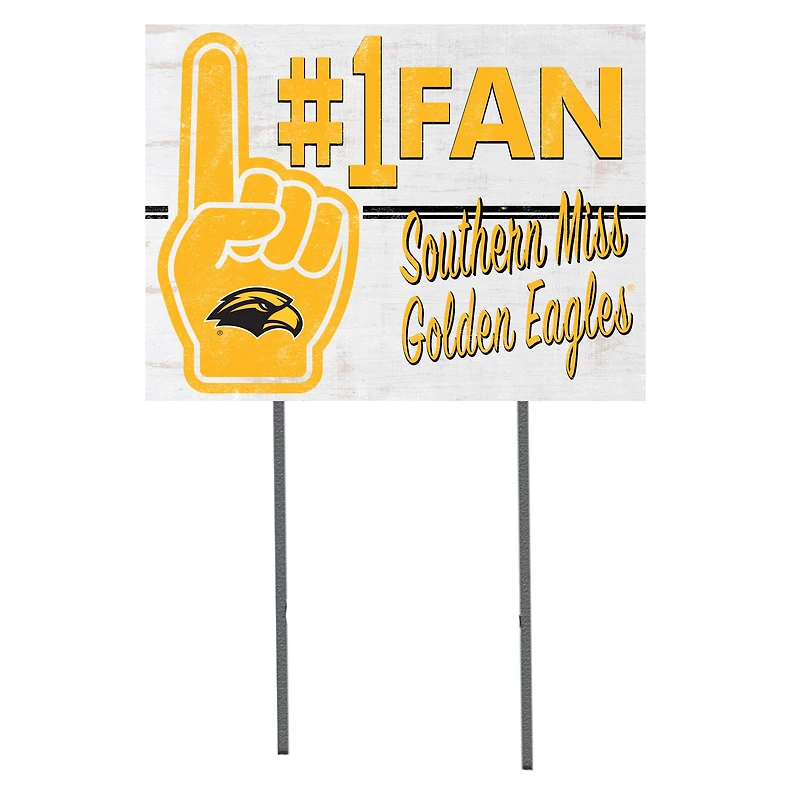 Southern Miss Golden Eagles 18'' x 24'' #1 Fan Yard Sign