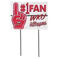 Western Kentucky Hilltoppers 18'' x 24'' #1 Fan Yard Sign