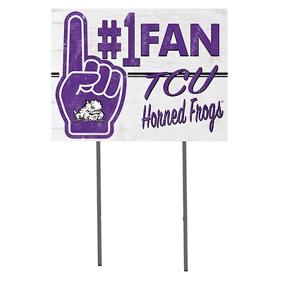 TCU Horned Frogs 18'' x 24'' #1 Fan Yard Sign