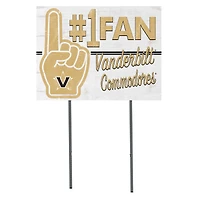 Vanderbilt Commodores 18'' x 24'' #1 Fan Yard Sign