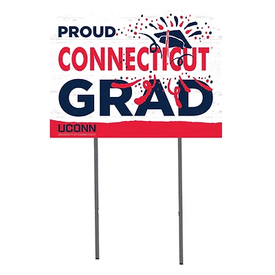UConn Huskies 18'' x 24'' Proud Grad Yard Sign
