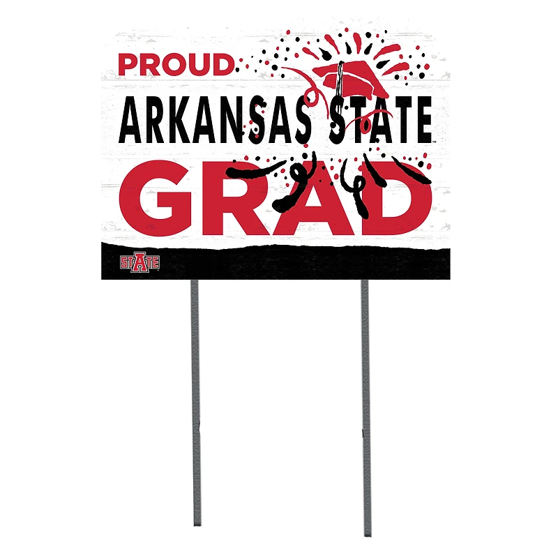 Arkansas State Red Wolves 18'' x 24'' Proud Grad Yard Sign