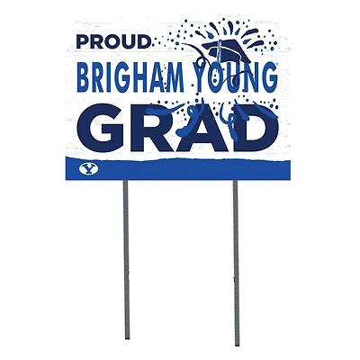 BYU Cougars 18'' x 24'' Proud Grad Yard Sign