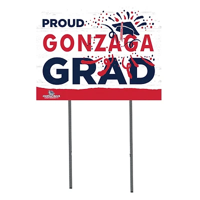 Gonzaga Bulldogs 18'' x 24'' Proud Grad Yard Sign
