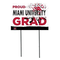 Miami University RedHawks 18'' x 24'' Proud Grad Yard Sign