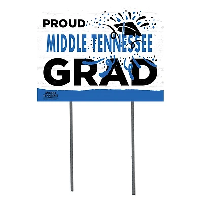 MTSU Blue Raiders 18'' x 24'' Proud Grad Yard Sign