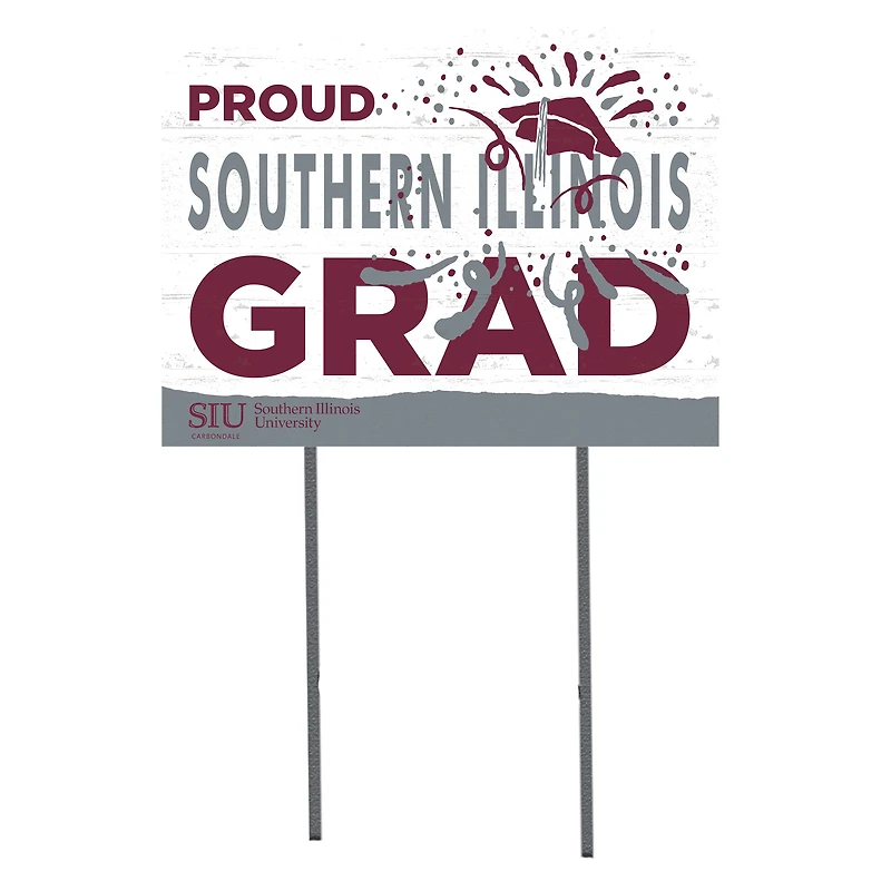Southern Illinois Salukis 18'' x 24'' Proud Grad Yard Sign