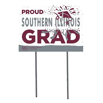 Southern Illinois Salukis 18'' x 24'' Proud Grad Yard Sign