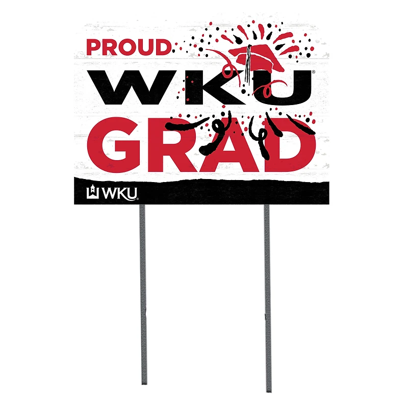 Western Kentucky Hilltoppers 18'' x 24'' Proud Grad Yard Sign