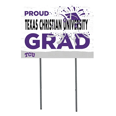 TCU Horned Frogs 18'' x 24'' Proud Grad Yard Sign