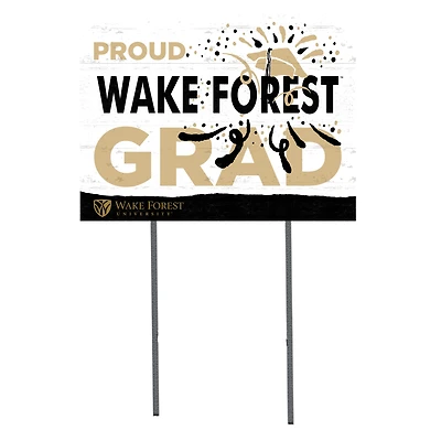 Wake Forest Demon Deacons 18'' x 24'' Proud Grad Yard Sign