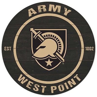 Army Black Knights 20'' x 20'' Indoor/Outdoor Circle Sign