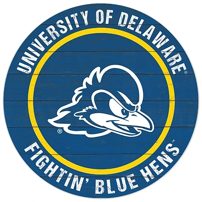 Delaware Fightin' Blue Hens 20'' x 20'' Indoor/Outdoor Circle Sign