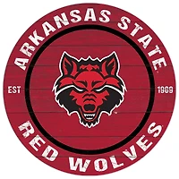 Arkansas State Red Wolves 20'' x 20'' Indoor/Outdoor Circle Sign