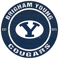 BYU Cougars 20'' x 20'' Indoor/Outdoor Circle Sign