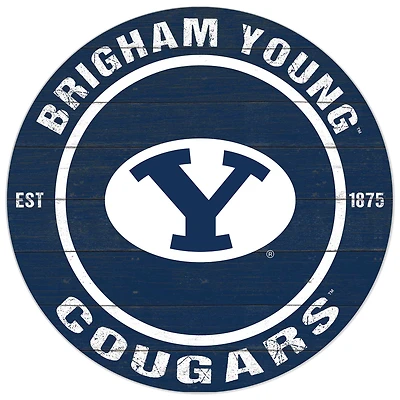 BYU Cougars 20'' x 20'' Indoor/Outdoor Circle Sign