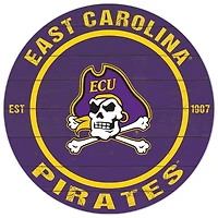 ECU Pirates 20'' x 20'' Indoor/Outdoor Circle Sign