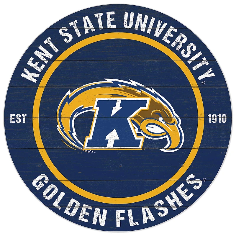 Kent State Golden Flashes 20'' x 20'' Indoor/Outdoor Circle Sign