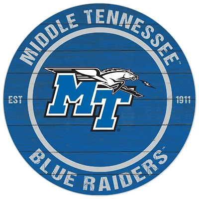 MTSU Blue Raiders 20'' x 20'' Indoor/Outdoor Circle Sign