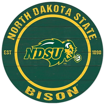 NDSU Bison 20'' x 20'' Indoor/Outdoor Circle Sign
